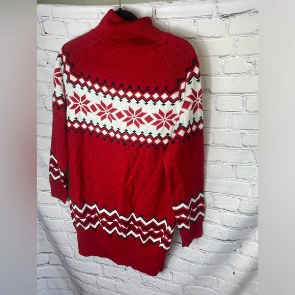 Women’s Oversized Christmas Winter Holiday Novelty‎ Turtleneck Festive Sweater L - Picture 2 of 6